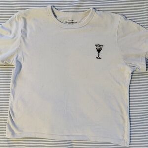 Abercrombie Espresso Martini Graphic Embroidered Tshirt